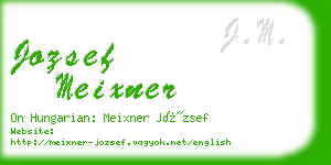 jozsef meixner business card